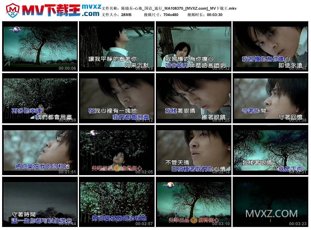 陈晓东-心地_国语_流行_MA108370